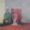 Flacons et encriers (2013) Huile sur toile 40 x 30 cm