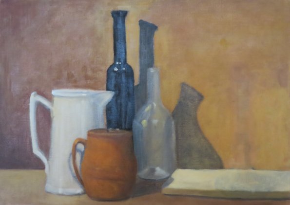 Flacons (2013) Huile sur toile 46 x 33 cm