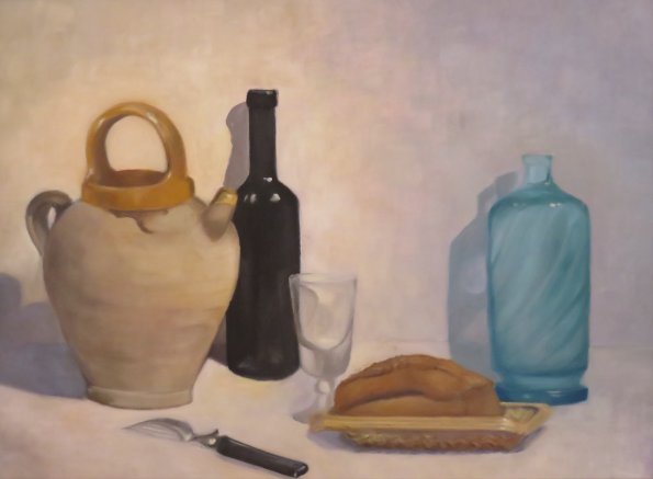 Pain et cruche (2010) Huile sur toile 61 x 46 cm